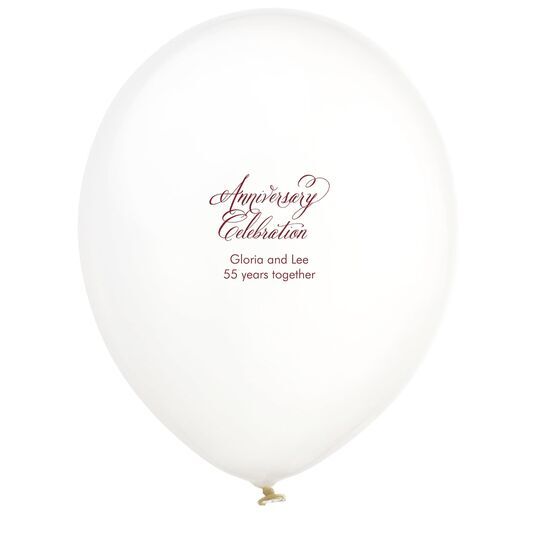 Elegant Anniversary Celebration Latex Balloons